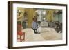 The Kitchen, from 'A Home' Series, c.1895-Carl Larsson-Framed Premium Giclee Print