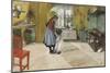 The Kitchen, from 'A Home' Series, c.1895-Carl Larsson-Mounted Premium Giclee Print