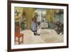 The Kitchen, from 'A Home' Series, c.1895-Carl Larsson-Framed Giclee Print