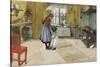 The Kitchen, from 'A Home' Series, c.1895-Carl Larsson-Stretched Canvas