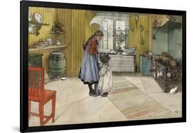 The Kitchen, from 'A Home' Series, c.1895-Carl Larsson-Framed Giclee Print