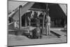 The kitchen in the camp for white flood refugees at Forrest City, Arkansas, 1937-Walker Evans-Mounted Photographic Print