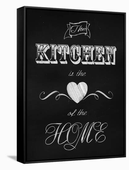 The Kitchen Is the Heart-Tina Lavoie-Framed Stretched Canvas