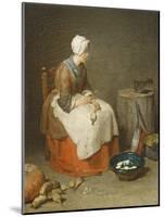 The Kitchen Maid, 1738-Jean-Baptiste Simeon Chardin-Mounted Giclee Print