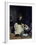 The Kitchen Maid Washing-Up-Victor Gabriel Gilbert-Framed Giclee Print