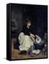 The Kitchen Maid Washing-Up-Victor Gabriel Gilbert-Framed Stretched Canvas