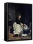 The Kitchen Maid Washing-Up-Victor Gabriel Gilbert-Framed Stretched Canvas