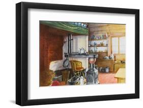 The Kitchen of a Flemish Cottage at Gooor, Campine, Belgium-null-Framed Photographic Print