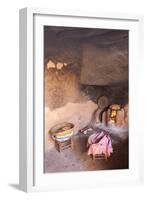 The Kitchen of a Traditional Berber Home in the Ourika Valley, Morocco, North Africa, Africa-Charlie Harding-Framed Photographic Print