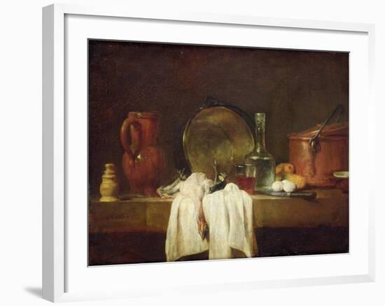 The Kitchen Table-Jean-Baptiste Simeon Chardin-Framed Giclee Print