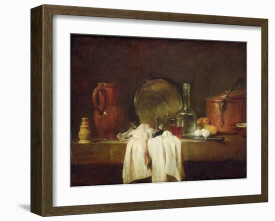 The Kitchen Table-Jean-Baptiste Simeon Chardin-Framed Giclee Print