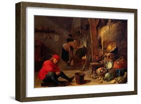 The Kitchen-David Teniers the Younger-Framed Giclee Print