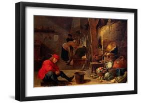 The Kitchen-David Teniers the Younger-Framed Giclee Print