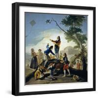 The Kite, 1777-1778-Francisco de Goya y Lucientes-Framed Giclee Print