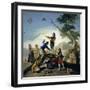 The Kite, 1777-1778-Francisco de Goya y Lucientes-Framed Giclee Print