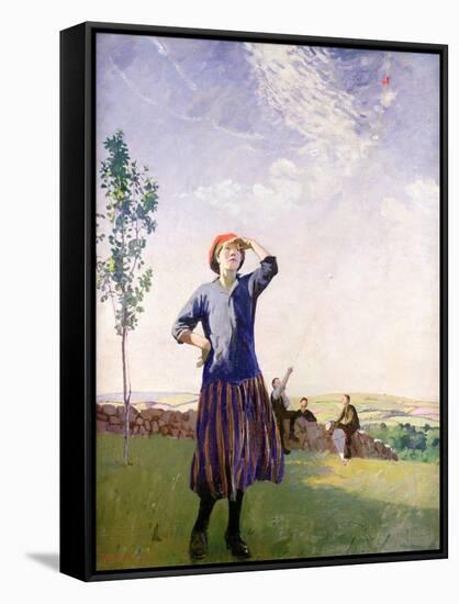 The Kite Flyer, 1916-Harold Harvey-Framed Stretched Canvas