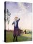 The Kite Flyer, 1916-Harold Harvey-Stretched Canvas