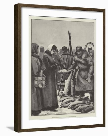 The Klondike Gold Discoveries, an Alaskan Fish Market-Julius Mandes Price-Framed Giclee Print