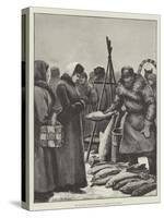 The Klondike Gold Discoveries, an Alaskan Fish Market-Julius Mandes Price-Stretched Canvas