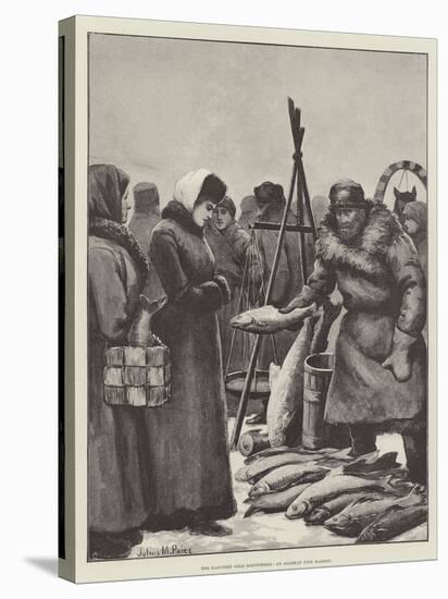 The Klondike Gold Discoveries, an Alaskan Fish Market-Julius Mandes Price-Stretched Canvas