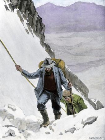 The Klondike Gold Rush: Gold Seeker Climbing to the Summit of Chilkoot ...
