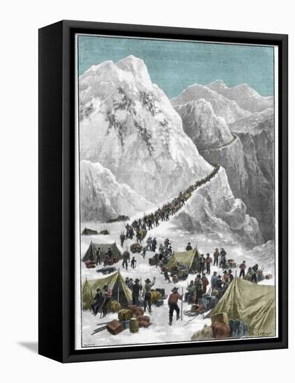 The Klondike Gold Rush-Stefano Bianchetti-Framed Stretched Canvas