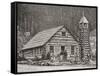 The Klondike Presbyterian Church at Juneau, Alaska, Founded in 1877-null-Framed Stretched Canvas