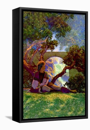 The Knave of Hearts in the Meadow-Maxfield Parrish-Framed Stretched Canvas