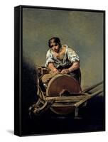 The Knife-Grinder, 1808-12-Francisco de Goya-Framed Stretched Canvas