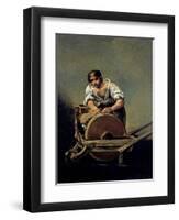The Knife-Grinder, 1808-12-Francisco de Goya-Framed Giclee Print