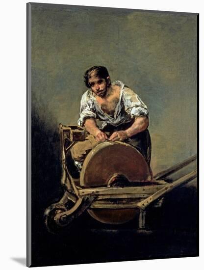 The Knife-Grinder, 1808-12-Francisco de Goya-Mounted Giclee Print