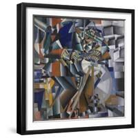 The Knife Grinder or Principle of Glittering, 1912-3-Kazimir Severinovich Malevich-Framed Giclee Print