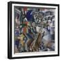 The Knife Grinder or Principle of Glittering, 1912-3-Kazimir Severinovich Malevich-Framed Giclee Print