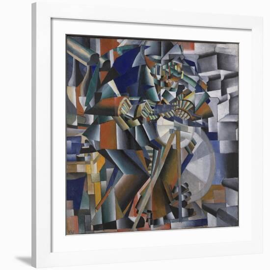 The Knife Grinder or Principle of Glittering, 1912-3-Kazimir Severinovich Malevich-Framed Giclee Print