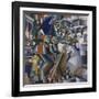 The Knife Grinder or Principle of Glittering, 1912-3-Kazimir Severinovich Malevich-Framed Giclee Print