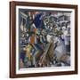 The Knife Grinder or Principle of Glittering, 1912-3-Kazimir Severinovich Malevich-Framed Giclee Print