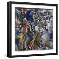 The Knife Grinder or Principle of Glittering, 1912-3-Kazimir Severinovich Malevich-Framed Giclee Print