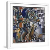 The Knife Grinder or Principle of Glittering, 1912-3-Kazimir Severinovich Malevich-Framed Giclee Print