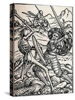 The Knight and Death, 1538-Hans Holbein the Younger-Stretched Canvas