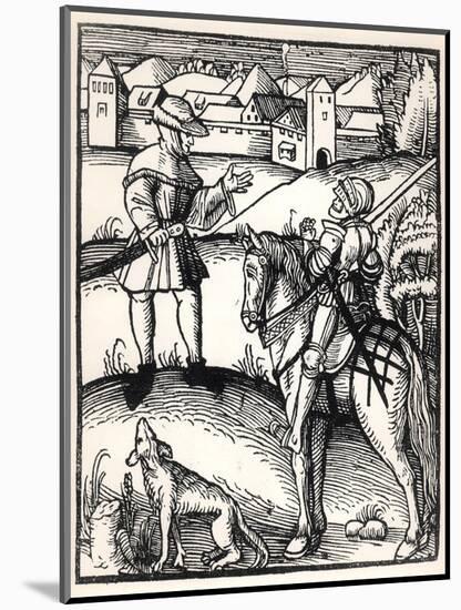 The Knight and the Peasant-null-Mounted Giclee Print