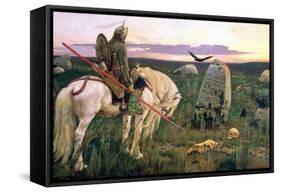 The Knight at the Crossroads, 1882-Victor Mikhailovich Vasnetsov-Framed Stretched Canvas