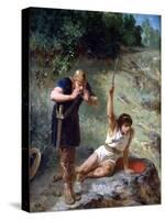 The Knight Calls, C1842-1896-Evariste Vital Luminais-Stretched Canvas