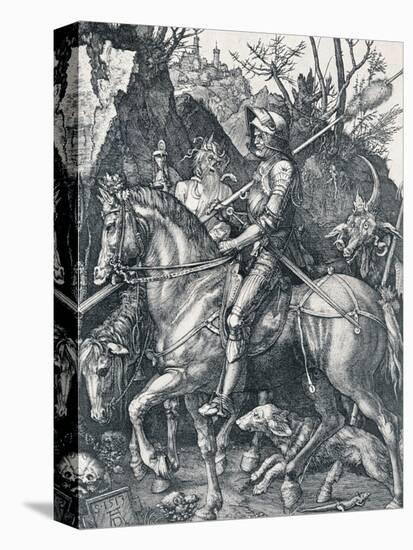 The Knight, Death and the Devil, 1513-Albrecht Dürer-Stretched Canvas