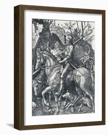 The Knight, Death and the Devil, 1513-Albrecht Dürer-Framed Giclee Print