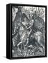 The Knight, Death and the Devil, 1513-Albrecht Dürer-Framed Stretched Canvas