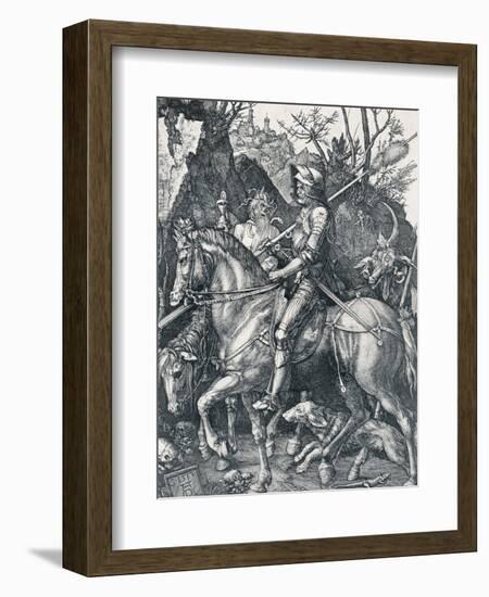 The Knight, Death and the Devil, 1513-Albrecht Dürer-Framed Giclee Print