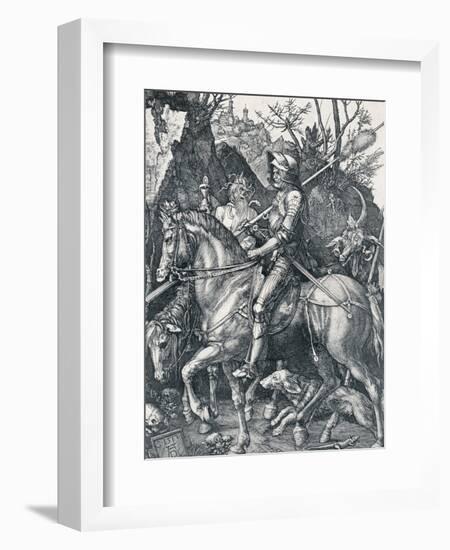 The Knight, Death and the Devil, 1513-Albrecht Dürer-Framed Giclee Print