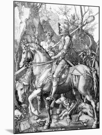 The Knight, Death and The Devil , c.1514-Albrecht Dürer-Mounted Art Print