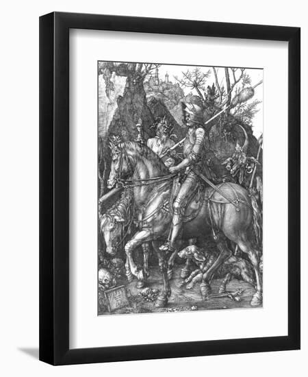 The Knight, Death and The Devil , c.1514-Albrecht Dürer-Framed Premium Giclee Print