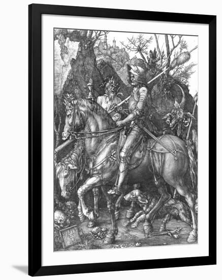 The Knight, Death and The Devil , c.1514-Albrecht Dürer-Framed Giclee Print